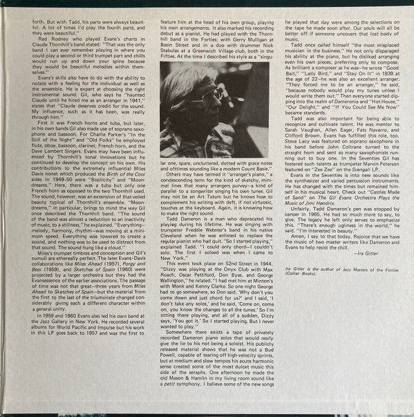 Gil Evans And Tadd Dameron - The Arrangers' Touch (2xLP, Comp, Mono, RM, Gat) (Near Mint (NM or M-)) - Image 3