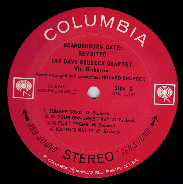 The Dave Brubeck Quartet - Brandenburg Gate: Revisited (LP, Ter) (Near Mint (NM or M-)) - Image 4