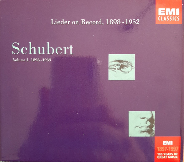Franz Schubert - Schubert Lieder On Record 1898-1952 Volume I, 1898-1939 (3xCD, Comp, Mono, Box) (Near Mint (NM or M-))