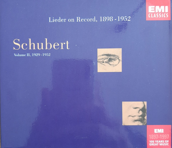 Franz Schubert - Schubert Lieder On Record 1898-1952, Volume Ii, 1929-1952 (3xCD, Mono, Box) (Near Mint (NM or M-))