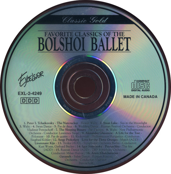 Various - Favorite Classics Of The Bolshoi Ballet (CD, Comp) (Near Mint (NM or M-)) - Image 3