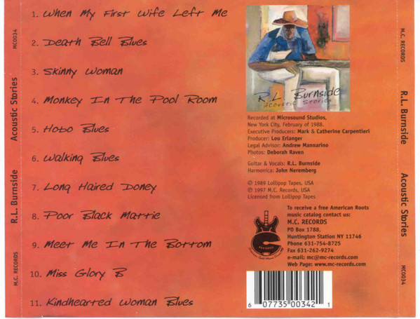 R.L. Burnside - Acoustic Stories (CD, Album, RE) (Mint (M)) - Image 2