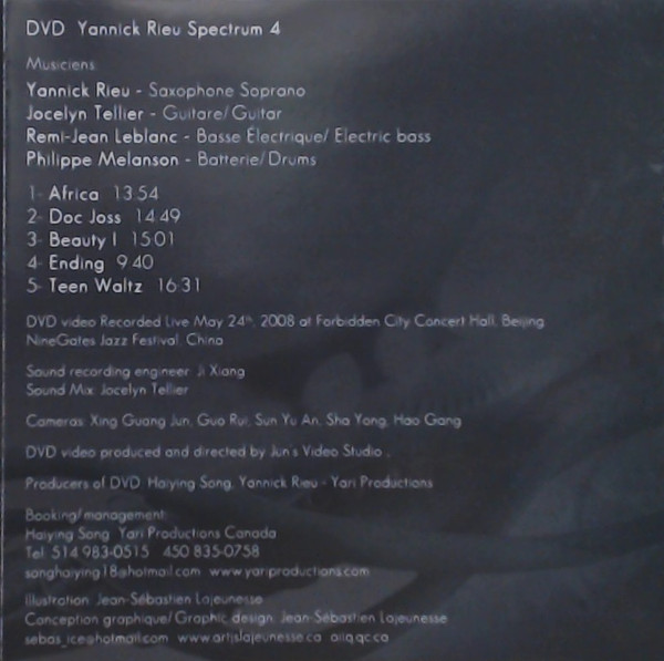 Yannick Rieu - Spectrum (CD, Album + DVD, NTSC) (Mint (M)) - Image 4