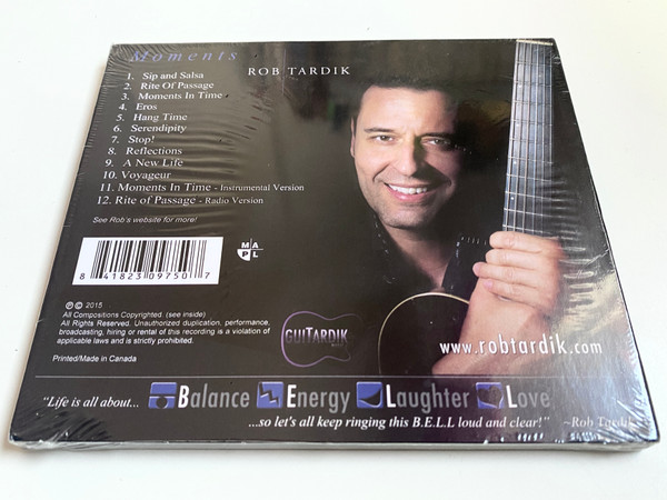 Rob Tardik - Moments (CD, Album) (Mint (M)) - Image 2