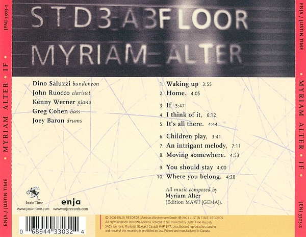 Myriam Alter - If (CD, Album) (Near Mint (NM or M-)) - Image 2
