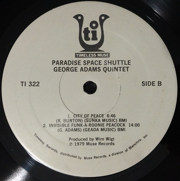George Adams Quintet - Paradise Space Shuttle (LP, Album) (Very Good Plus (VG+)) - Image 4