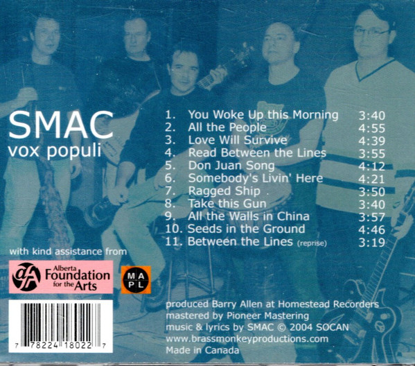 SMAC (5) - Vox Populi (CD, Album) (Near Mint (NM or M-)) - Image 2