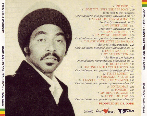 John Holt - I Can't Get You Off My Mind (CD, Comp) (Near Mint (NM or M-)) - Image 2