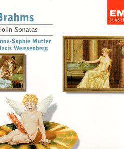 Johannes Brahms - Anne-Sophie Mutter, Alexis Weissenberg - Violin Sonatas (CD, Album) (Mint (M))