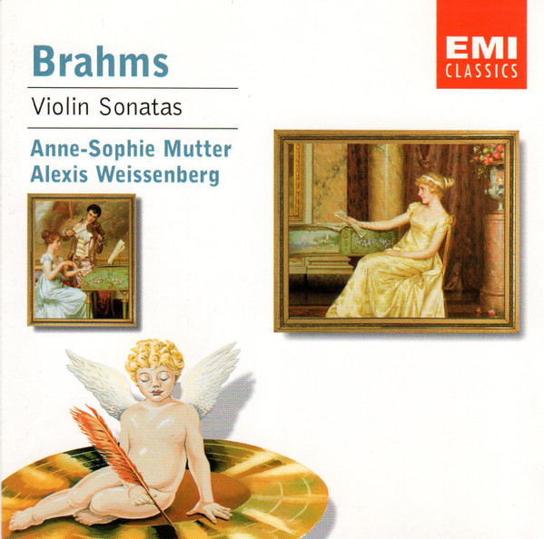 Johannes Brahms - Anne-Sophie Mutter, Alexis Weissenberg - Violin Sonatas (CD, Album) (Mint (M))