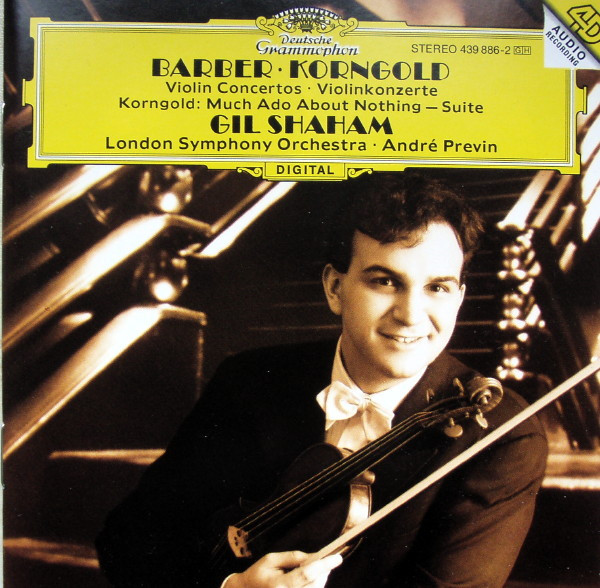 Barber* / Korngold*, Gil Shaham, London Symphony Orchestra, André Previn - Violin Concertos = Violinkonzerte / Much Ado About Nothing – Suite (CD, Album) (Near Mint (NM or M-))