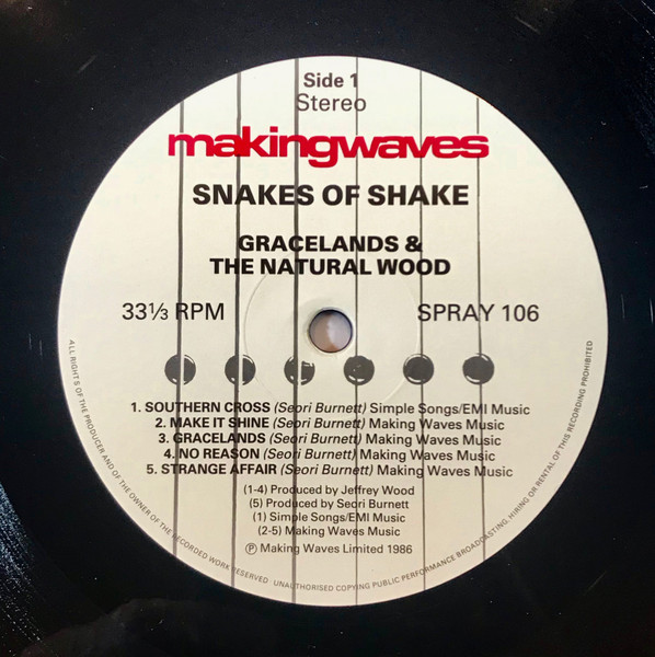Snakes Of Shake - Graceland And The Natural Wood (LP, Album) (Near Mint (NM or M-)) - Image 3