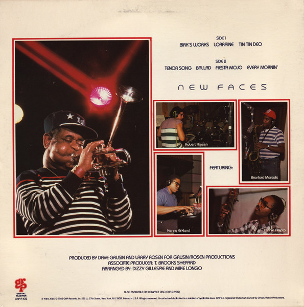 Dizzy Gillespie - New Faces (LP, Album) (Very Good Plus (VG+)) - Image 2