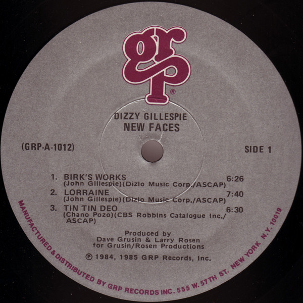 Dizzy Gillespie - New Faces (LP, Album) (Very Good Plus (VG+)) - Image 3