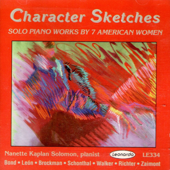 Nanette Kaplan - Character Sketches: Solo Piano Works By 7 American Women (CD) (Near Mint (NM or M-))