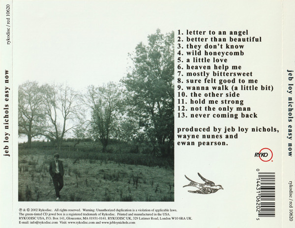 Jeb Loy Nichols - Easy Now (CD, Album) (Mint (M)) - Image 4