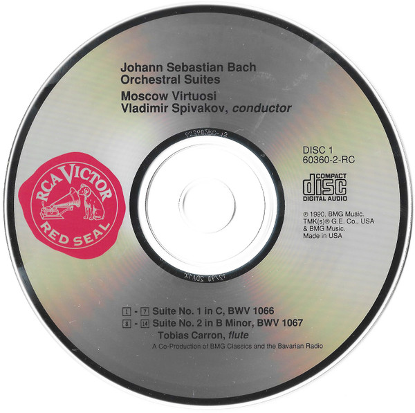 Johann Sebastian Bach, Vladimir Spivakov, Moscow Virtuosi - Orchestral Suites = Ouvertüren (2xCD, Comp) (Near Mint (NM or M-)) - Image 3