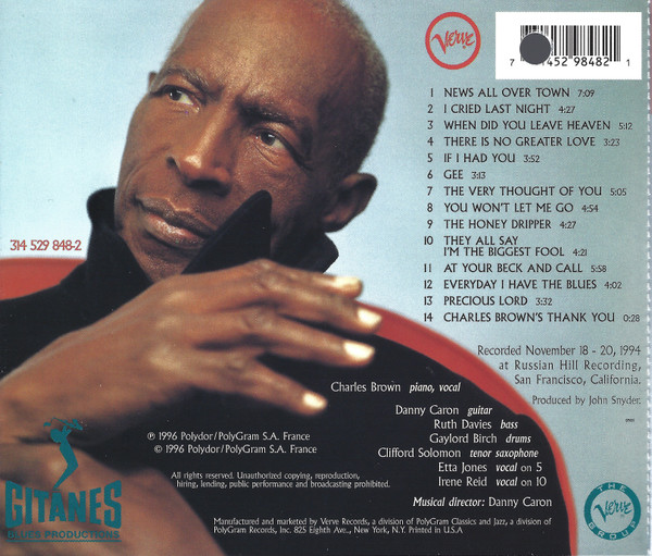 Charles Brown - Honey Dripper (CD, Album) (Near Mint (NM or M-)) - Image 2