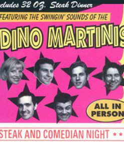 The Dino Martinis - Steak And Comedian Night (CD, Album) (Near Mint (NM or M-))