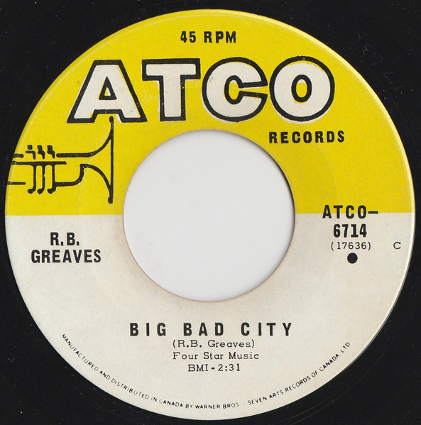 R.B. Greaves - Take A Letter Maria (7", Single) (Near Mint (NM or M-)) - Image 2