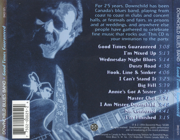 Downchild Blues Band - Good Times Guaranteed (CD, Album) (Near Mint (NM or M-)) - Image 3
