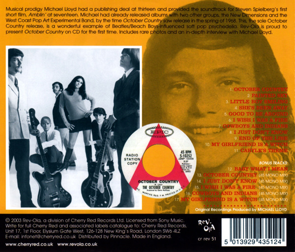 October Country - October Country (CD, Album, RE) (Near Mint (NM or M-)) - Image 2