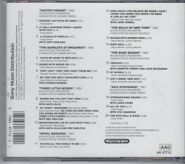 Fred Astaire - Steppin' Out - Fred Astaire at MGM (CD, Comp, RM) (Near Mint (NM or M-)) - Image 2