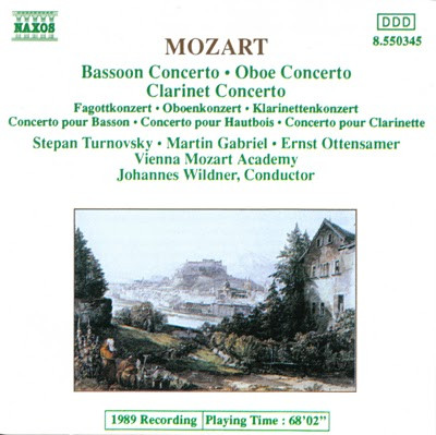 Wolfgang Amadeus Mozart - Stepan Turnovsky • Martin Gabriel • Ernst Ottensamer, Wiener Akademie, Johannes Wildner - Bassoon Concerto • Oboe Concerto • Clarinet Concerto = Fagottkonzert • Oboenkonzert • Klarinettenkonzert = Concerto Pour Basson • Concerto Pour Hautbois • Concerto Pour Clarinette (CD, Album) (Near Mint (NM or M-))