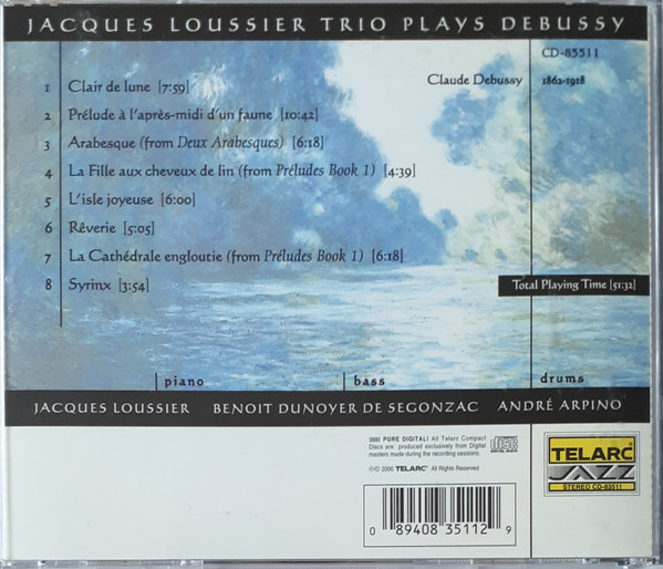 Jacques Loussier Trio - Plays Debussy (CD, Album) (Near Mint (NM or M-)) - Image 2
