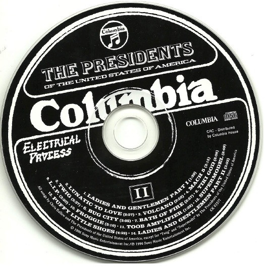 The Presidents Of The United States Of America - II (CD, Album, Club) (Near Mint (NM or M-)) - Image 2