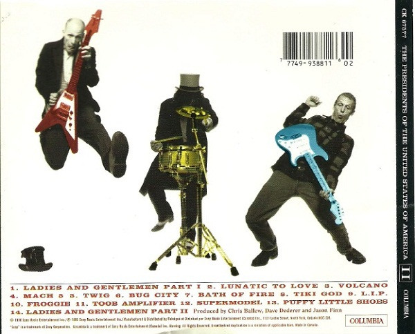 The Presidents Of The United States Of America - II (CD, Album, Club) (Near Mint (NM or M-)) - Image 3