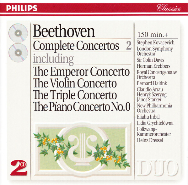 Ludwig van Beethoven - Complete Concertos 2 (2xCD, Comp, RE, RM, RP, Uni) (Near Mint (NM or M-))