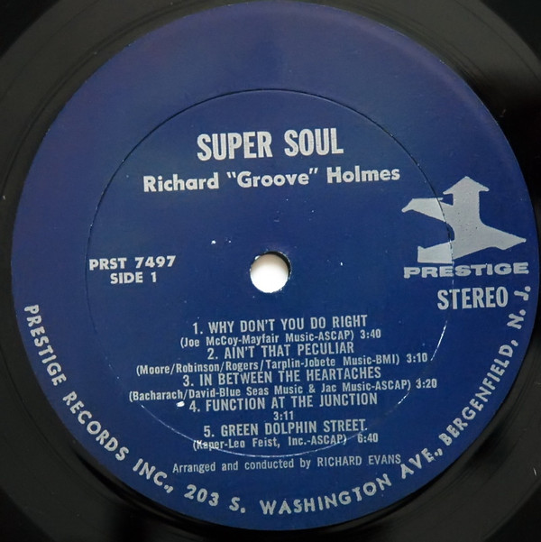 Richard "Groove" Holmes - Super Soul (LP, Album) (Very Good (VG)) - Image 3