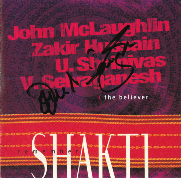 Shakti (2), John McLaughlin, Zakir Hussain, U. Srinivas, V. Selvaganesh - (The Believer (CD, Album) (Near Mint (NM or M-)) - Image 2