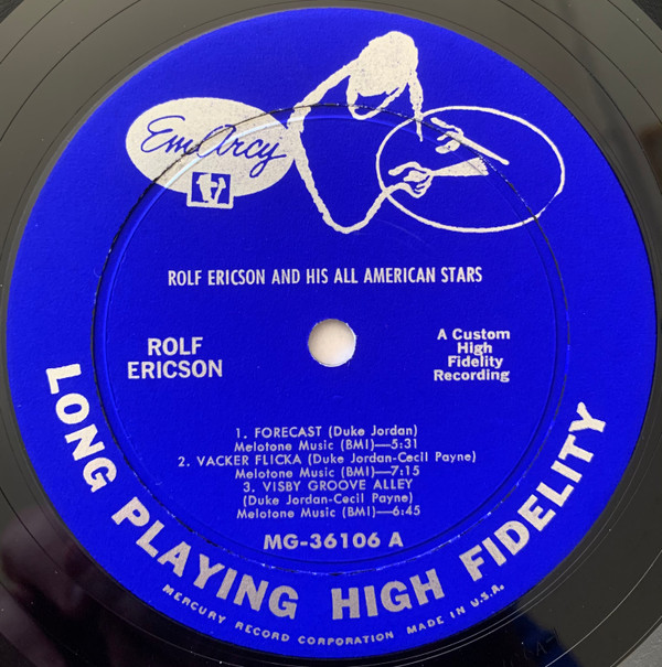 Rolf Ericson And His All American Stars* - Rolf Ericson And His All American Stars (LP, Album, Mono, Dee) (Very Good Plus (VG+)) - Image 3
