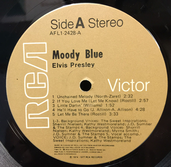 Elvis Presley - Moody Blue (LP, Album, Bla) (Mint (M)) - Image 3