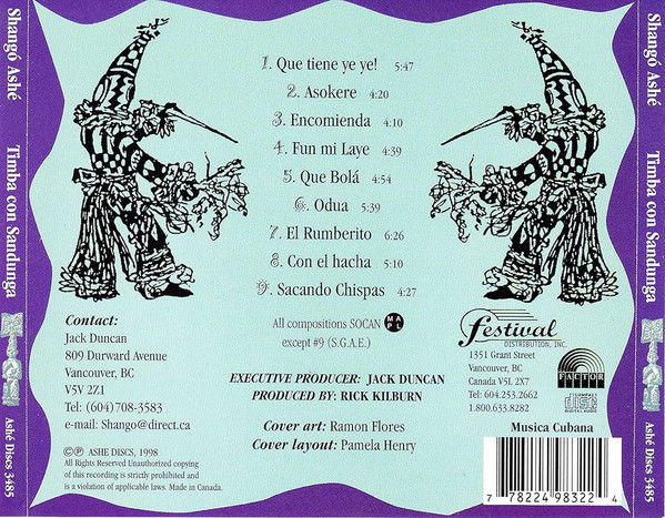 Shango Ashé - Timba Con Sandunga (CD) (Near Mint (NM or M-)) - Image 2