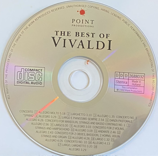 Antonio Vivaldi - The Best Of Vivaldi (CD, Comp) (Mint (M)) - Image 3