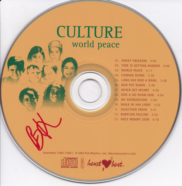 Culture - World Peace (CD, Album) (Near Mint (NM or M-)) - Image 3