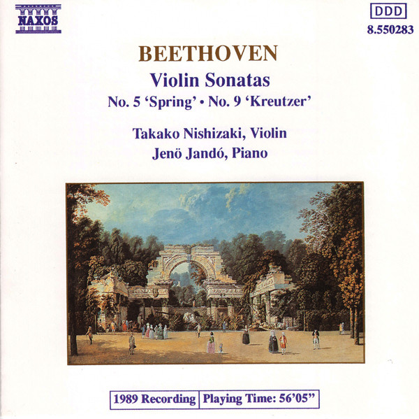 Ludwig van Beethoven - Takako Nishizaki, Jenö Jandó - Violin Sonatas No. 5 'Spring' • No. 9 'Kreutzer' (CD, Album) (Near Mint (NM or M-))