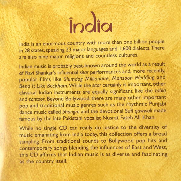 Various - India (CD, Comp) (Mint (M)) - Image 4