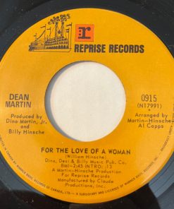 Dean Martin - For The Love Of A Woman (7", Single) (Very Good Plus (VG+))