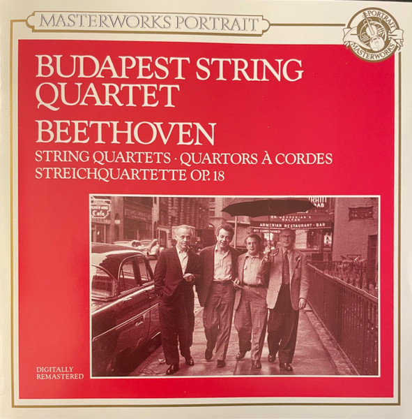 Budapest String Quartet - Ludwig van Beethoven - String Quartets = Quatuors A Cordes Op.18 (2xCD, Comp, Mono, RE) (Near Mint (NM or M-))