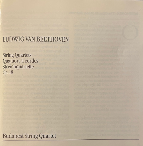 Budapest String Quartet - Ludwig van Beethoven - String Quartets = Quatuors A Cordes Op.18 (2xCD, Comp, Mono, RE) (Near Mint (NM or M-)) - Image 5