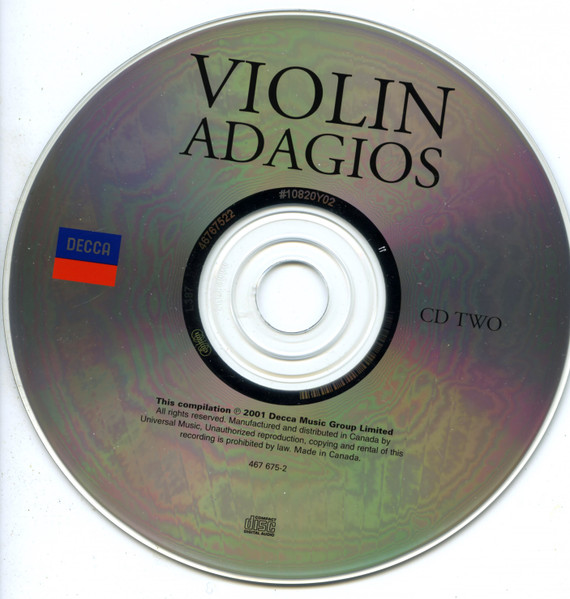 Various - Violin Adagios (2xCD) (Near Mint (NM or M-)) - Image 5