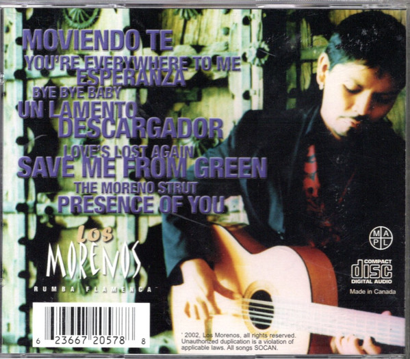 Los Morenos (6) - Presence Of You (CD) (Near Mint (NM or M-)) - Image 2