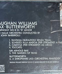 Alternative view of Ralph Vaughan Williams, Arnold Bax, George Butterworth, Hallé Orchestra, Sir John Barbirolli - Vaughan Williams - Bax - Butterworth: Symphony No. 8 in D minor (CD, Comp, RE, RM) (Near Mint (NM or M-))