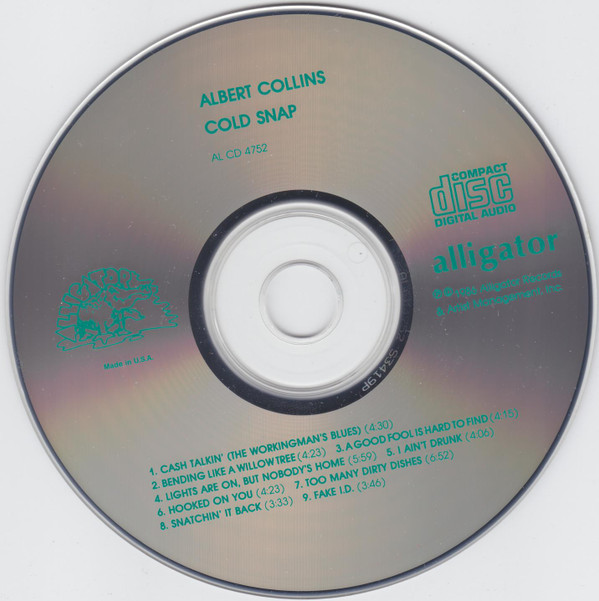 Albert Collins - Cold Snap (CD, Album) (Mint (M)) - Image 3