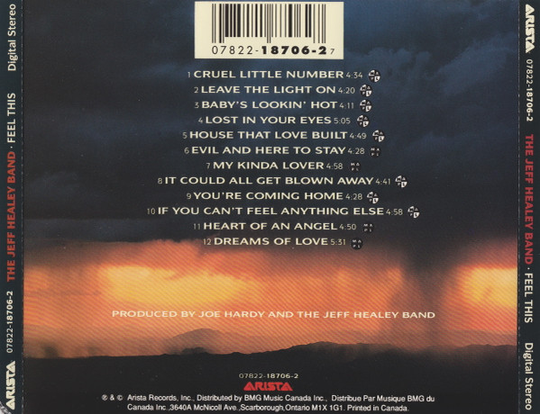 The Jeff Healey Band - Feel This (CD, Album) (Near Mint (NM or M-)) - Image 3