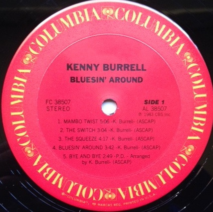 Kenny Burrell - Bluesin' Around (LP, Album, Pit) (Very Good Plus (VG+)) - Image 3
